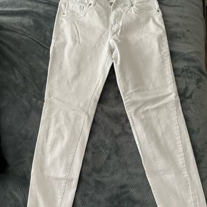 White slim fit jeans